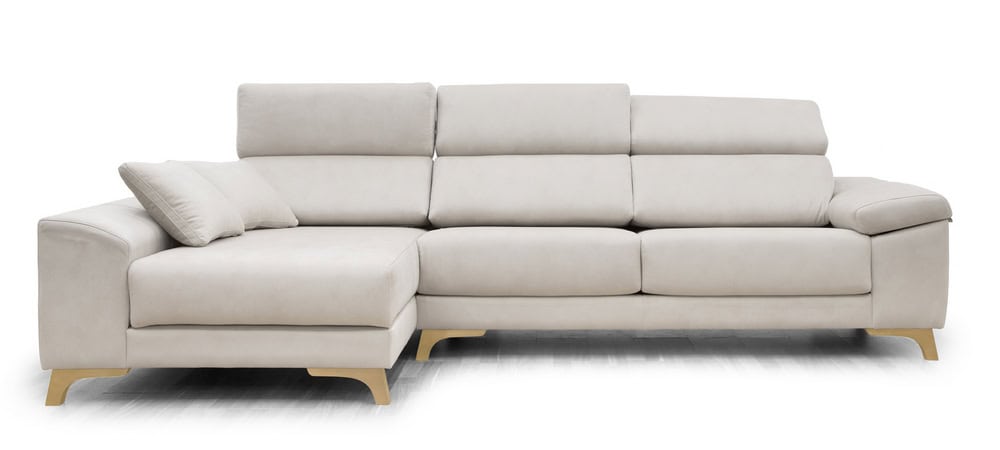 Amelia Chaiselong deslizante - Blanco - pata natural