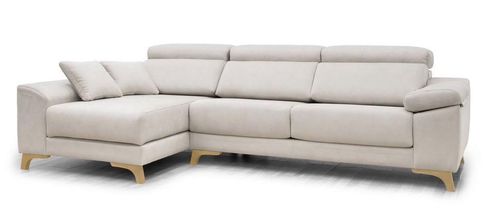 Amelia Chaiselong deslizante - Blanco - pata natural