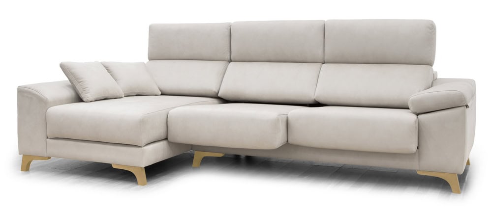 Amelia Chaiselong deslizante - Blanco - pata natural