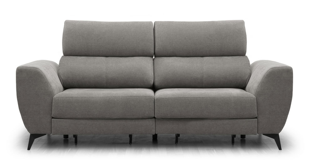 Ampuria Sofá 2 asientos deslizantes XXL - Plata