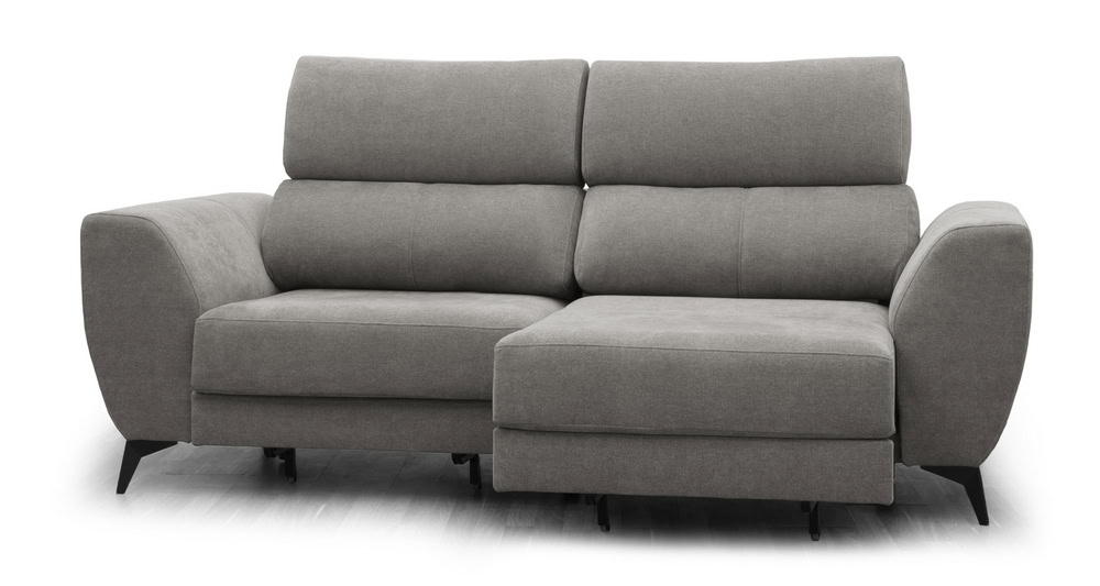 Ampuria Sofá 2 asientos deslizantes XXL - Plata