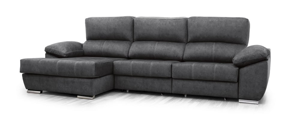 Dina Chaiselong deslizante XXL - Gris Antracita