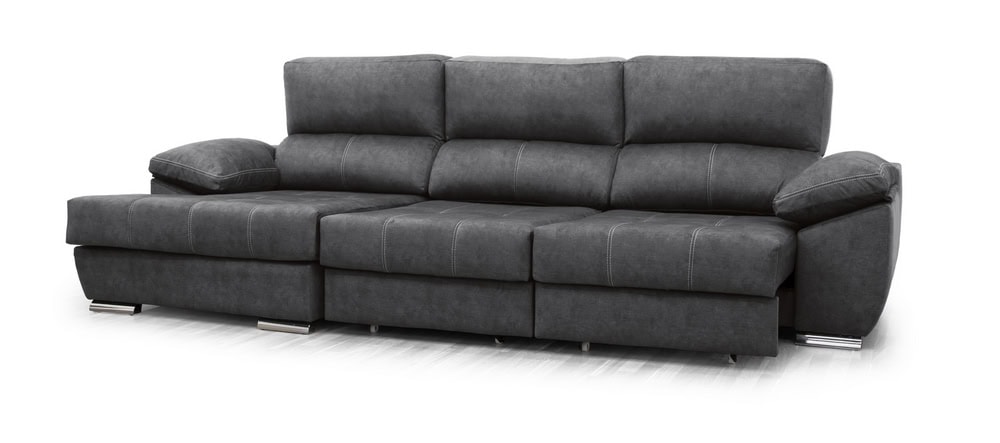 Dina Chaiselong deslizante XXL - Gris Antracita