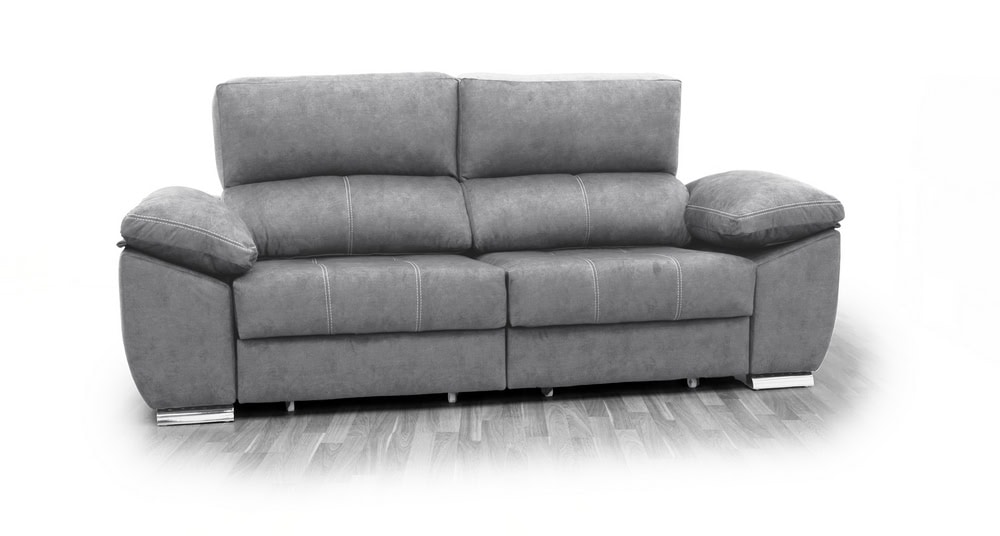 Dina Sofá 2 asientos deslizantes XXL - Gris Claro