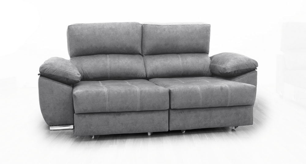 Dina Sofá 2 asientos deslizantes XXL - Gris Claro