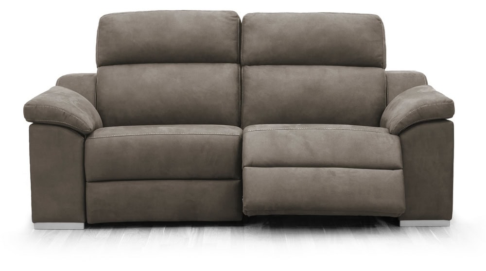 Edison Sofá 2 asientos Relax Eléctricos - Topo