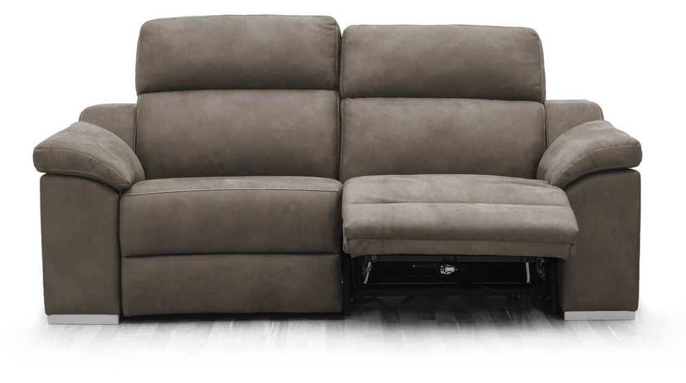 Edison Sofá 2 asientos Relax Eléctricos - Topo