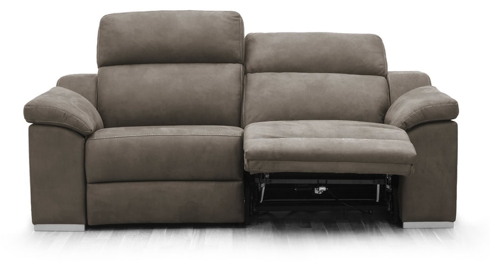 Edison Sofá 2 asientos Relax Eléctricos - Topo