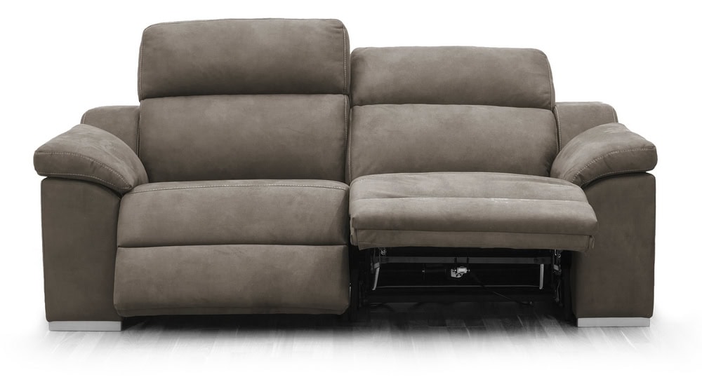 Edison Sofá 2 asientos Relax Eléctricos - Topo