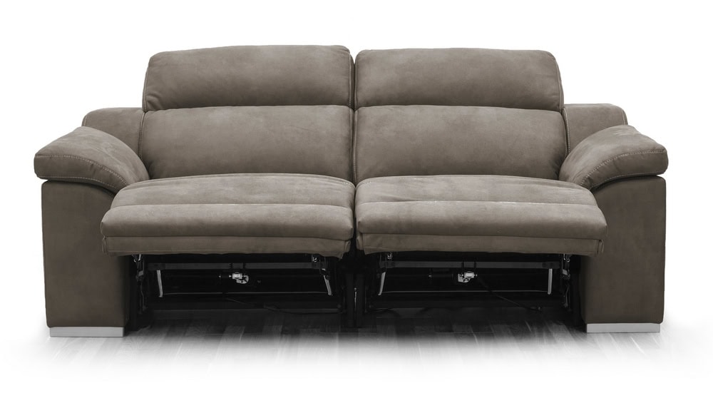 Edison Sofá 2 asientos Relax Eléctricos - Topo