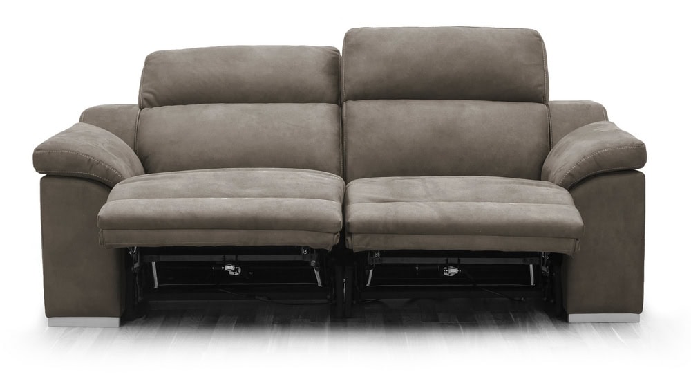 Edison Sofá 2 asientos Relax Eléctricos - Topo