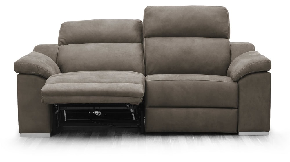 Edison Sofá 2 asientos Relax Eléctricos - Topo