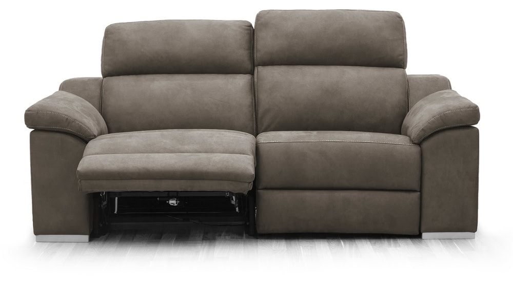 Edison Sofá 2 asientos Relax Eléctricos - Topo