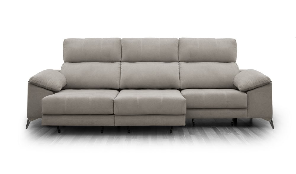 Manises Sofá 3 asientos deslizantes XXL - Plata